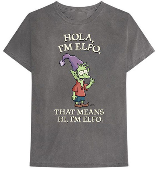 Disenchantment 'Hola I'm Elfo' (Grey) T-Shirt