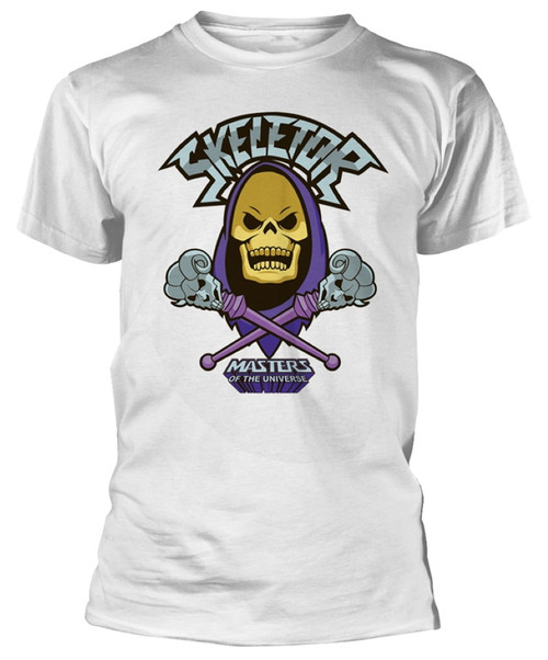 He-Man & The Masters Of The Universe 'Skeletor Cross' (White) T-Shirt