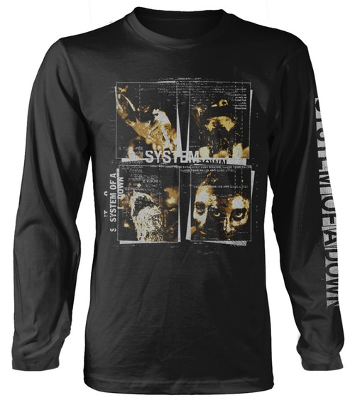 System Of A Down 'Face Boxes' (Black) Long Sleeve Shirt