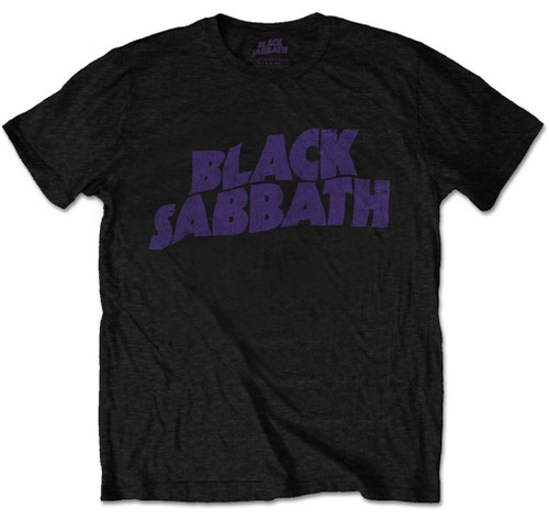 Black Sabbath 'Wavy Logo' (Packaged Black) Kids T-Shirt