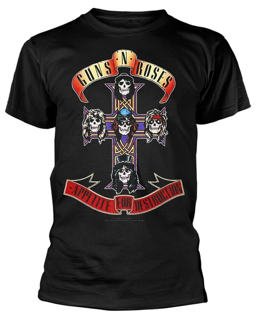 Guns N' Roses 'Appetite For Destruction' (Packaged Black) Kids T-Shirt