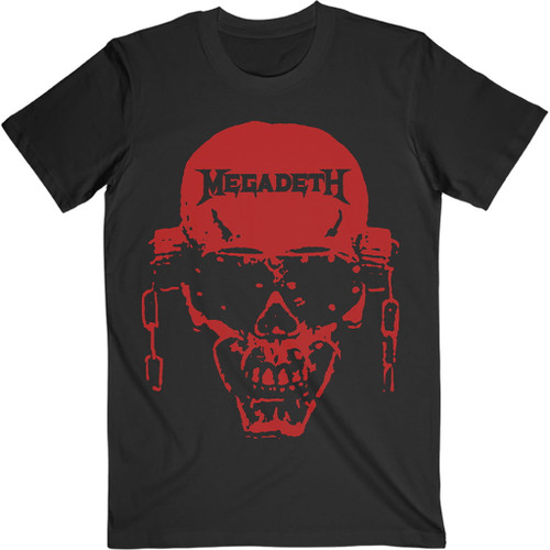 Megadeth 'Vic Hi-Contrast Red' (Black) T-Shirt