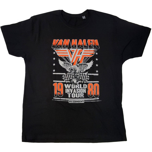Van Halen '1978 Tour Dates' (Black & Purple) Eco Raglan T-Shirt