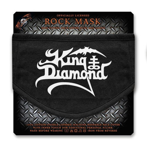 King Diamond 'Logo' (Black) Face Mask