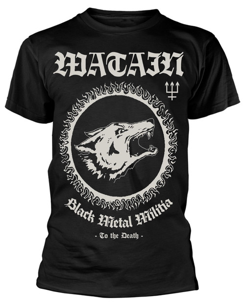 Watain 'Black Metal Militia' (Black) T-Shirt