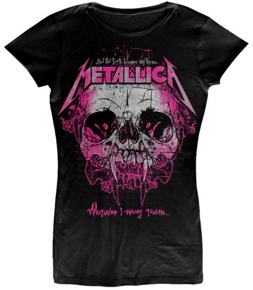 Metallica 'Wherever I May Roam' (Black) Womens Fitted T-Shirt