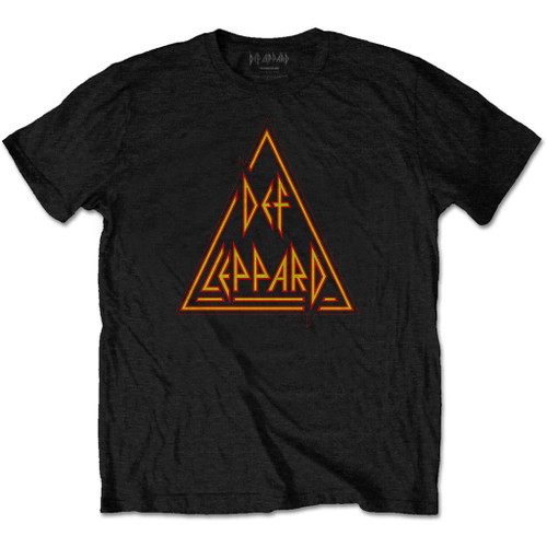 Def Leppard 'Classic Triangle' (Black) T-Shirt