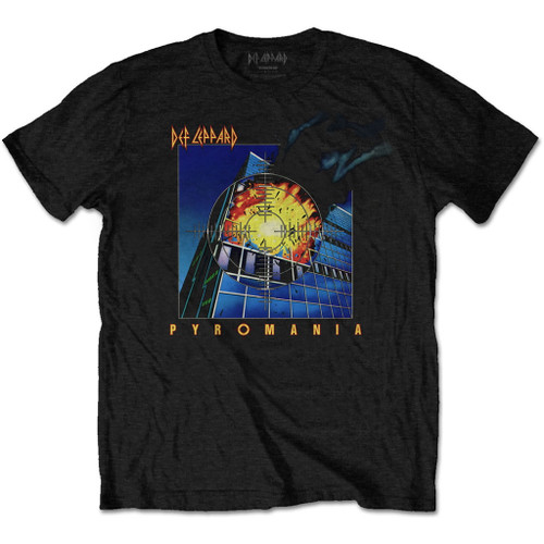 Def Leppard 'Pyromania' (Black) T-Shirt