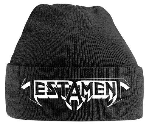Testament 'Logo' (Black) Beanie Hat Testament 'Logo' (Black) Beanie Hat