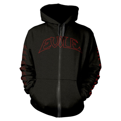 Evile 'Hell Unleashed' (Black) Zip Up Hoodie