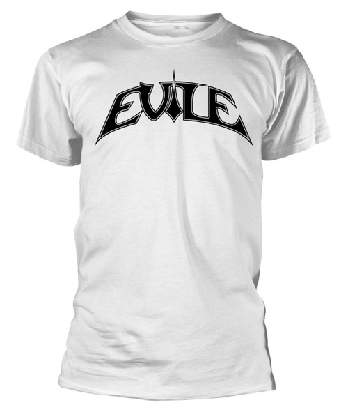 Evile 'Logo' (White) T-Shirt