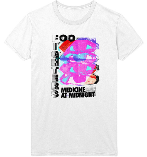 Foo Fighters 'Medicine At Midnight Tilt' (White) T-Shirt