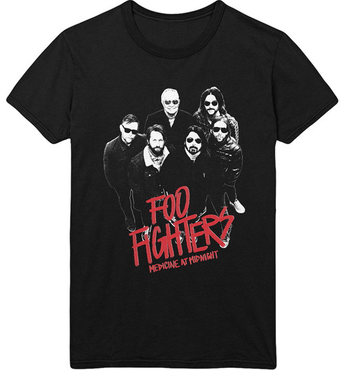 Foo Fighters 'Medicine At Midnight Photo' (Black) T-Shirt