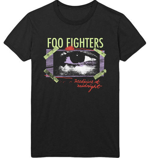 Foo Fighters 'Medicine At Midnight Taped' (Black) T-Shirt