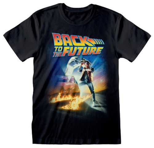 Back To The Future 'Poster' (Black) T-Shirt