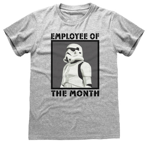 Star Wars 'Employee Of The Month' (Heather Grey) T-Shirt