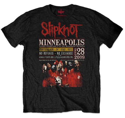 Slipknot 'Minneapolis '09' (Black) Eco T-Shirt