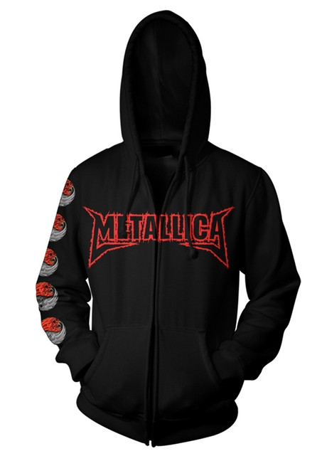 Metallica 'Yin Yang' (Black) Zip Up Hoodie