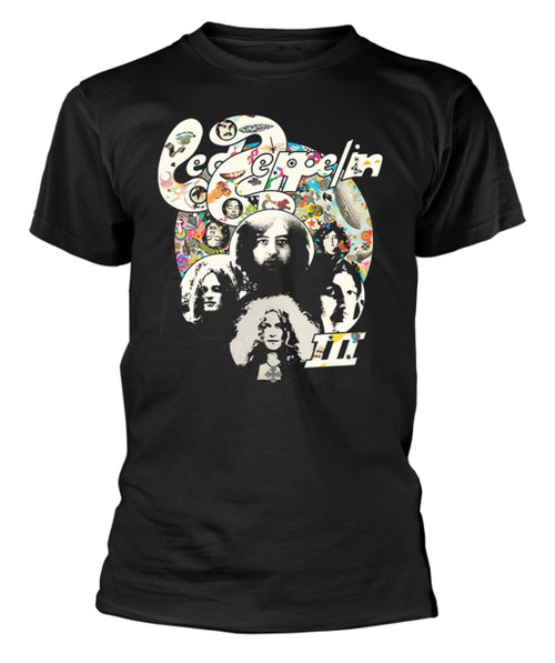 Led Zeppelin 'Zeppelin & Smoke' (Black) T-Shirt