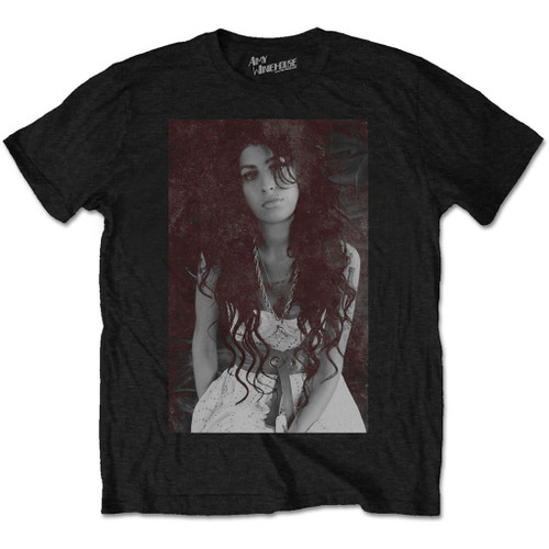 Amy Winehouse 'Back To Black Chalk Board' (Black) T-Shirt