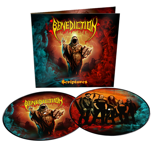 PRE-ORDER - Benediction - 'Scriptures' LP Limited Edition Double Picture Disc Vinyl - RELEASE DATE 29th October 2021