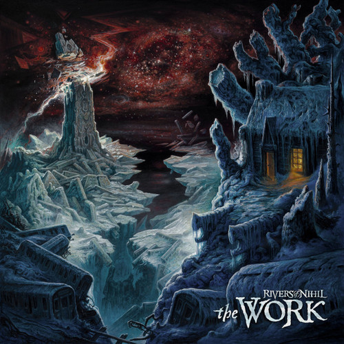 Rivers Of Nihil 'The Work' 2LP Silver with Blue & Black Splatter Vinyl