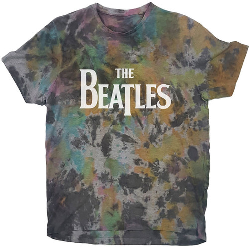 The Beatles 'Drop T Logo' (Dip-Dye) T-Shirt