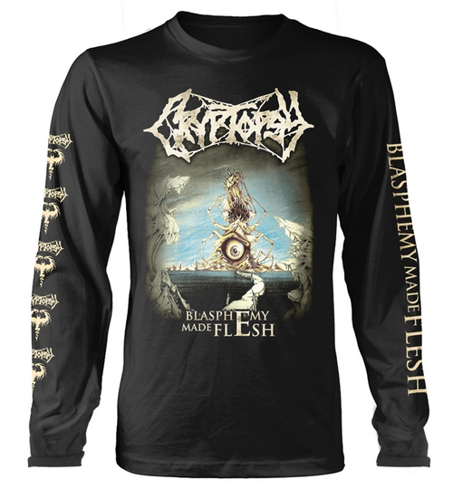 Cryptopsy 'Blasphemy Made Flesh' (Black) Long Sleeve Shirt