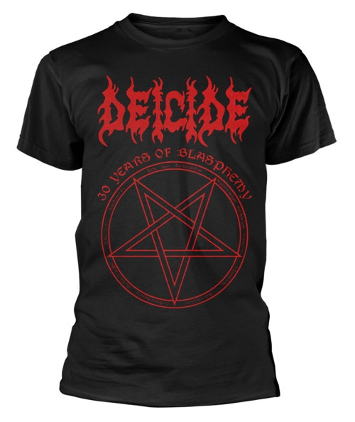 Deicide '30 Years Of Blasphemy' (Black) T-Shirt