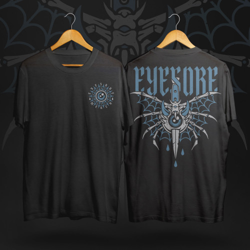 PRE-ORDER - Eyesore Apparel 'Blue Web' (Black) T-Shirt - RELEASE DATE 26th November 2021