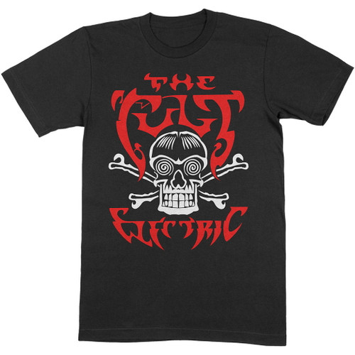 The Cult 'Electric Skull & Crossbones' (Black) T-Shirt