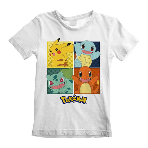 Pokémon 'Squares' (White) Kids T-Shirt