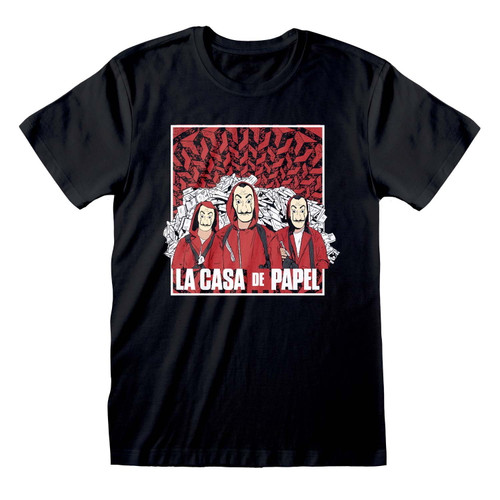 Money Heist 'Group Shot' (Black) T-Shirt