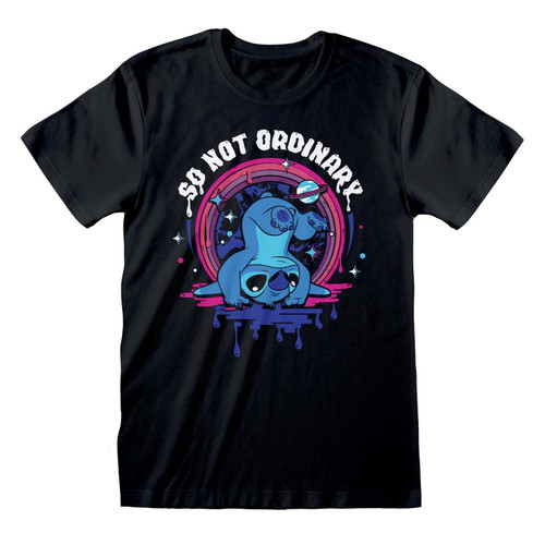 Disney Lilo & Stitch 'Not Ordinary' (Black) T-Shirt