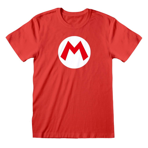 Nintendo Super Mario 'Mario Badge' (Red) T-Shirt