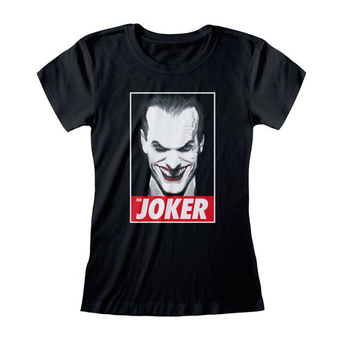 Batman 'The Joker' (Black) Womens Fitted T-Shirt