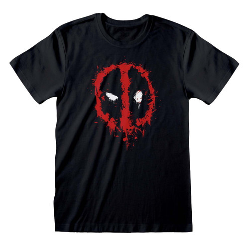 Marvel Deadpool 'Splat' (Black) T-Shirt
