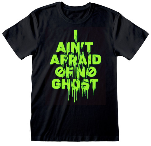 Ghostbusters 'Neon Green Text' (Black) T-Shirt
