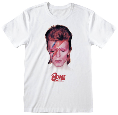 David Bowie 'Aladdin Sane' (White) T-Shirt