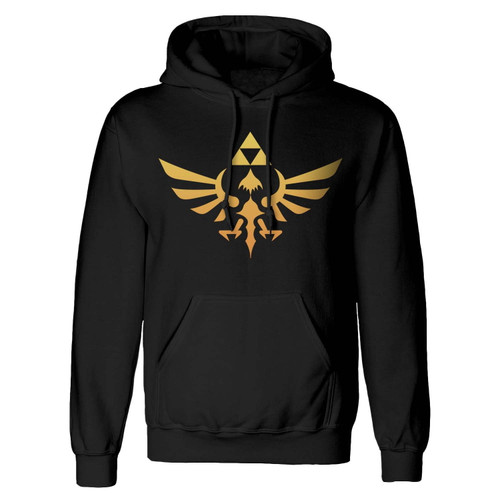 Nintendo The Legend Of Zelda 'Hyrule Logo' (Black) Pull Over Hoodie