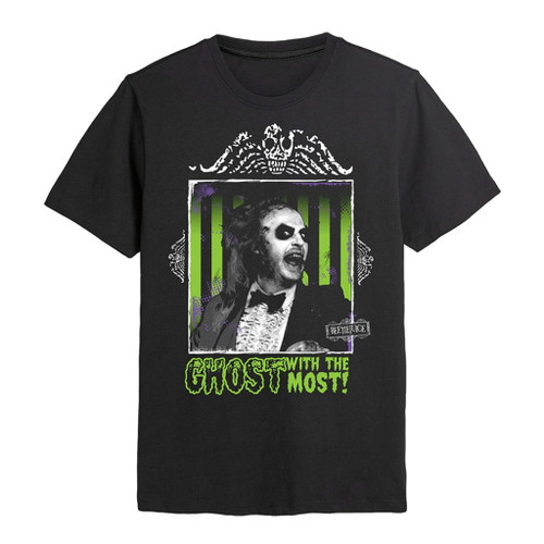 Beetlejuice 'Ghost With The Most' (Black) T-Shirt