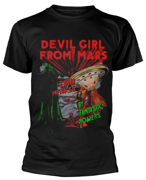 Plan 9 - Devil Girl From Mars 'Poster' (Black) T-Shirt