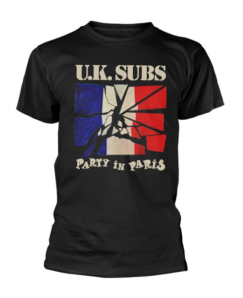 UK Subs 'Party In Paris' (Black) T-Shirt