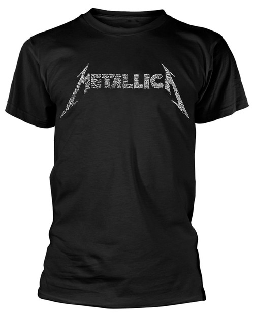 Metallica '40th Anniversary Songs Logo' (Black) T-Shirt