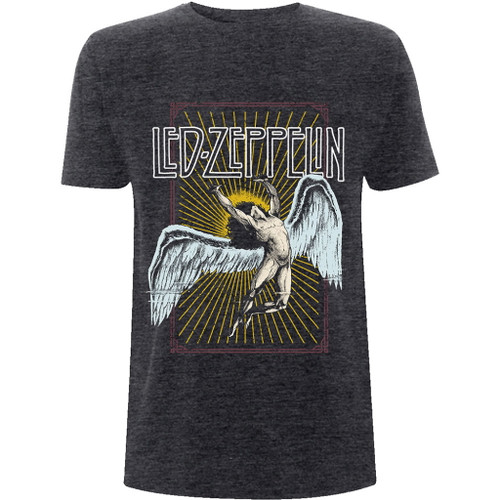 Led Zeppelin 'Icarus' (Heather Grey) T-Shirt