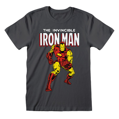 Marvel Iron Man 'Spotlight' (Grey) T-Shirt