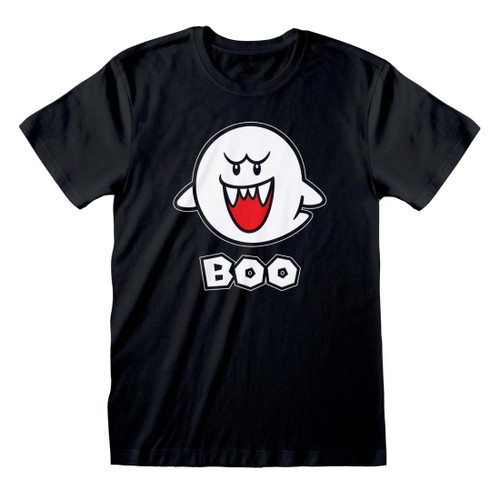 Nintendo Super Mario 'Boo' (Black) T-Shirt