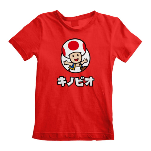 Nintendo Super Mario 'Toad' (Red) Kids T-Shirt