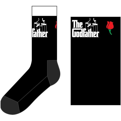 The Godfather 'White Logo' (Black) Socks (One Size = UK 7-11)