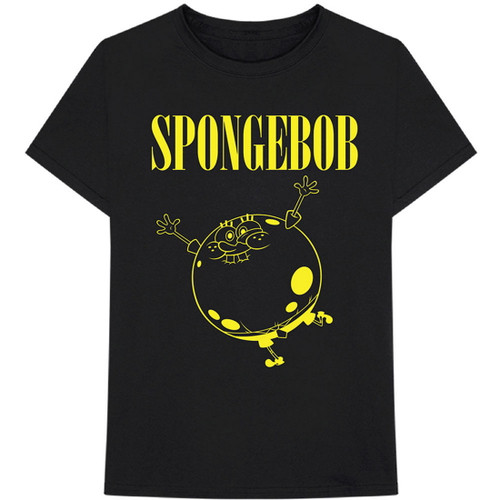 Spongebob Squarepants 'Inflated Sponge' (Black) T-Shirt